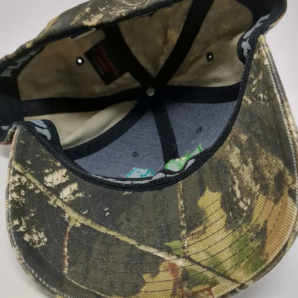Flexfit Baseball Cap Green XL New Jersey Fish Wildlife Embroidered Hat Stretch